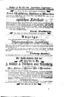 Ingolstädter Tagblatt Donnerstag 28. November 1867