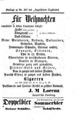 Ingolstädter Tagblatt Dienstag 24. Dezember 1867