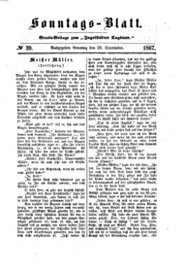 Ingolstädter Tagblatt Sonntag 29. September 1867