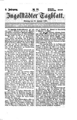 Ingolstädter Tagblatt Montag 13. Januar 1868