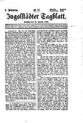 Ingolstädter Tagblatt Samstag 18. Januar 1868