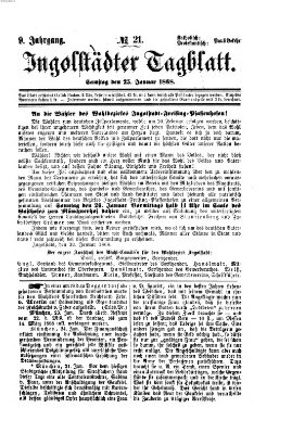 Ingolstädter Tagblatt Samstag 25. Januar 1868