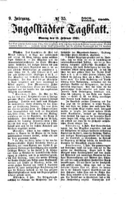 Ingolstädter Tagblatt Montag 10. Februar 1868