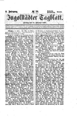 Ingolstädter Tagblatt Freitag 14. Februar 1868