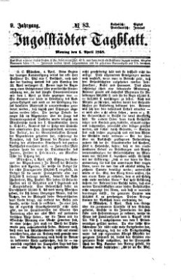 Ingolstädter Tagblatt Montag 6. April 1868
