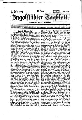 Ingolstädter Tagblatt Donnerstag 2. Juli 1868