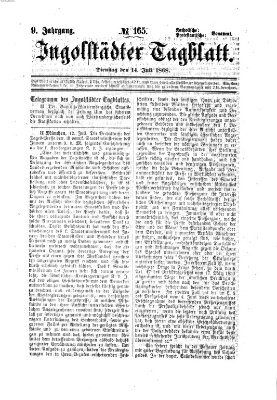 Ingolstädter Tagblatt Dienstag 14. Juli 1868