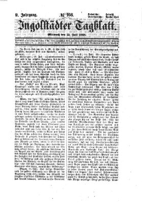 Ingolstädter Tagblatt Mittwoch 15. Juli 1868