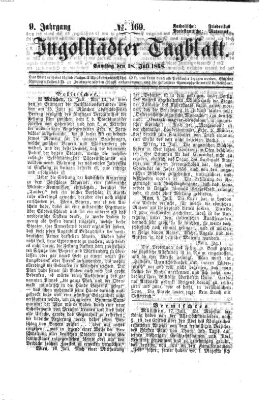 Ingolstädter Tagblatt Samstag 18. Juli 1868