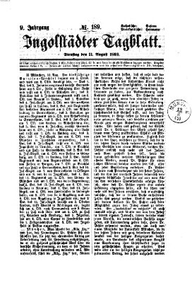 Ingolstädter Tagblatt Dienstag 11. August 1868