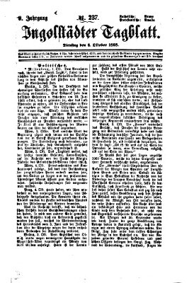 Ingolstädter Tagblatt Dienstag 6. Oktober 1868