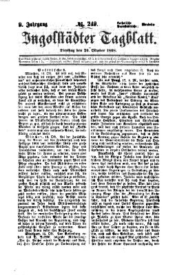 Ingolstädter Tagblatt Dienstag 20. Oktober 1868