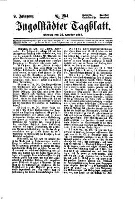 Ingolstädter Tagblatt Montag 26. Oktober 1868