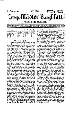 Ingolstädter Tagblatt Samstag 31. Oktober 1868