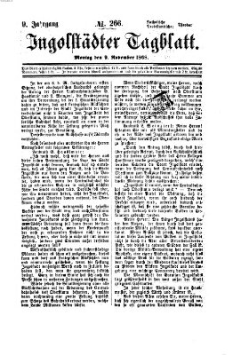 Ingolstädter Tagblatt Montag 9. November 1868