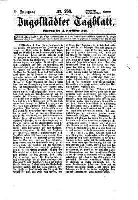 Ingolstädter Tagblatt Mittwoch 11. November 1868