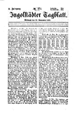 Ingolstädter Tagblatt Mittwoch 18. November 1868