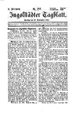 Ingolstädter Tagblatt Freitag 27. November 1868