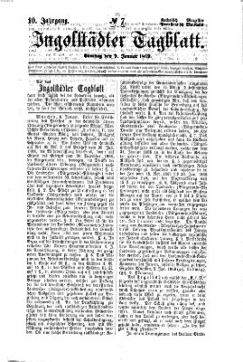 Ingolstädter Tagblatt Samstag 9. Januar 1869