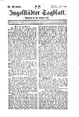 Ingolstädter Tagblatt Mittwoch 20. Januar 1869