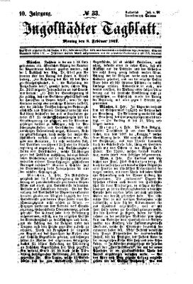 Ingolstädter Tagblatt Montag 8. Februar 1869