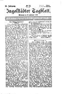 Ingolstädter Tagblatt Mittwoch 10. Februar 1869