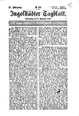 Ingolstädter Tagblatt Donnerstag 11. Februar 1869