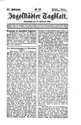 Ingolstädter Tagblatt Donnerstag 18. Februar 1869