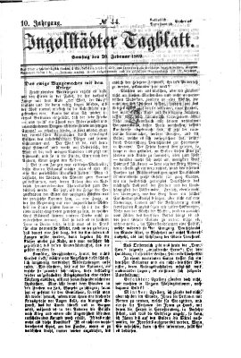 Ingolstädter Tagblatt Samstag 20. Februar 1869