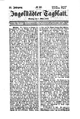 Ingolstädter Tagblatt Montag 1. März 1869