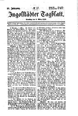 Ingolstädter Tagblatt Dienstag 9. März 1869