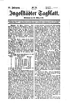 Ingolstädter Tagblatt Mittwoch 24. März 1869