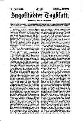 Ingolstädter Tagblatt Donnerstag 20. Mai 1869