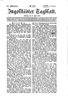 Ingolstädter Tagblatt Freitag 2. Juli 1869