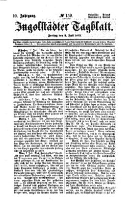 Ingolstädter Tagblatt Freitag 9. Juli 1869