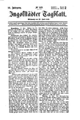 Ingolstädter Tagblatt Mittwoch 21. Juli 1869