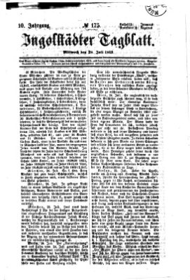 Ingolstädter Tagblatt Mittwoch 28. Juli 1869