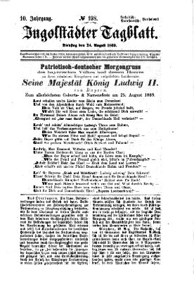 Ingolstädter Tagblatt Dienstag 24. August 1869