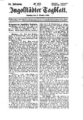 Ingolstädter Tagblatt Samstag 2. Oktober 1869