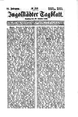 Ingolstädter Tagblatt Samstag 30. Oktober 1869