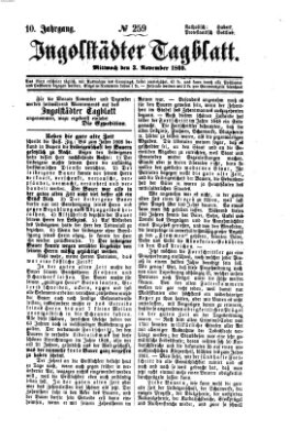 Ingolstädter Tagblatt Mittwoch 3. November 1869