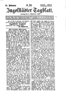 Ingolstädter Tagblatt Freitag 5. November 1869