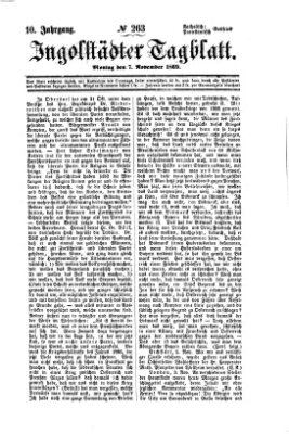 Ingolstädter Tagblatt Sonntag 7. November 1869