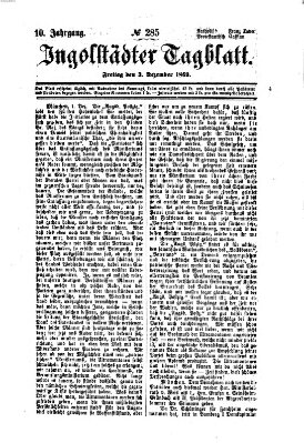 Ingolstädter Tagblatt Freitag 3. Dezember 1869