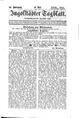 Ingolstädter Tagblatt Donnerstag 23. Dezember 1869