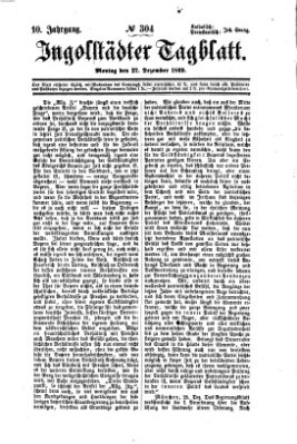 Ingolstädter Tagblatt Montag 27. Dezember 1869