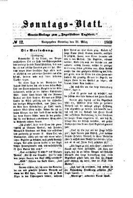 Ingolstädter Tagblatt. Sonntagsblatt (Ingolstädter Tagblatt) Sonntag 21. März 1869