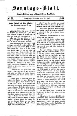 Ingolstädter Tagblatt. Sonntagsblatt (Ingolstädter Tagblatt) Sonntag 18. Juli 1869