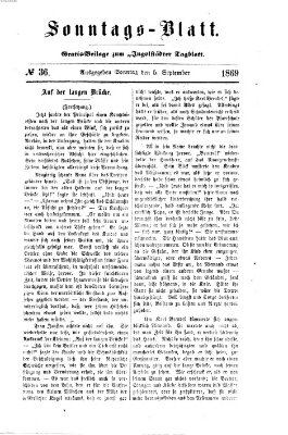 Ingolstädter Tagblatt. Sonntagsblatt (Ingolstädter Tagblatt) Sonntag 5. September 1869