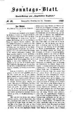 Ingolstädter Tagblatt. Sonntagsblatt (Ingolstädter Tagblatt) Sonntag 14. November 1869